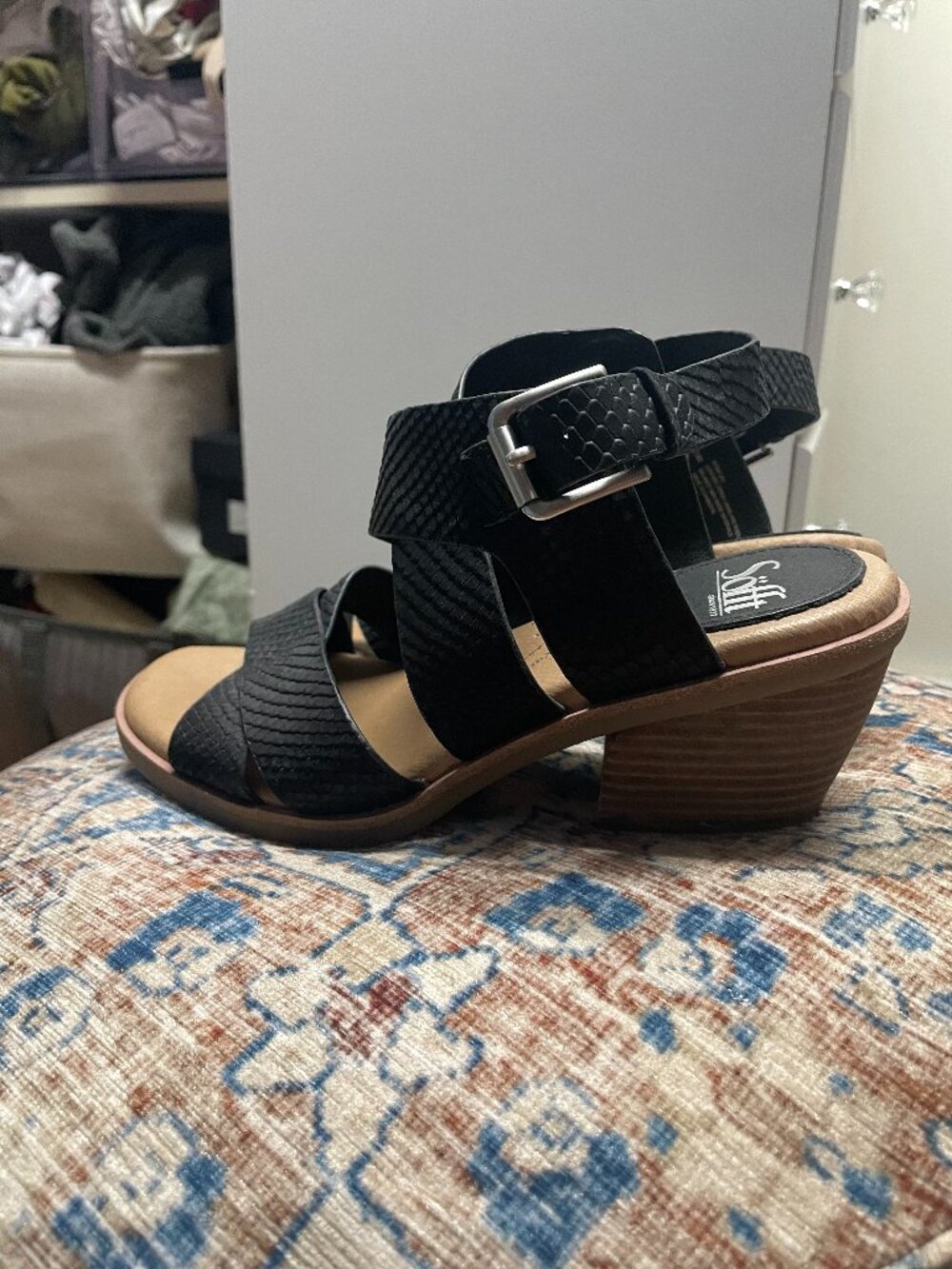 Sofft black leather heels - Size 8.5
